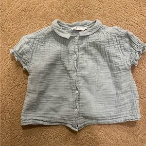 Green muslin Cyrillus top